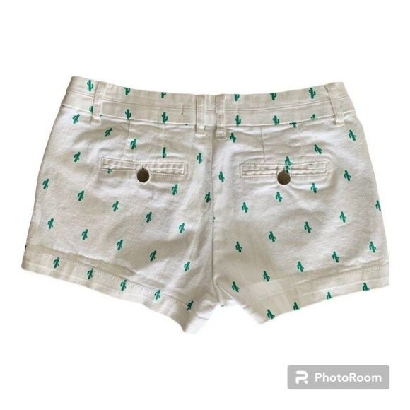 Francesca's White Cactus Tailored Shorts - Women's Size S - Picture 3 of 5